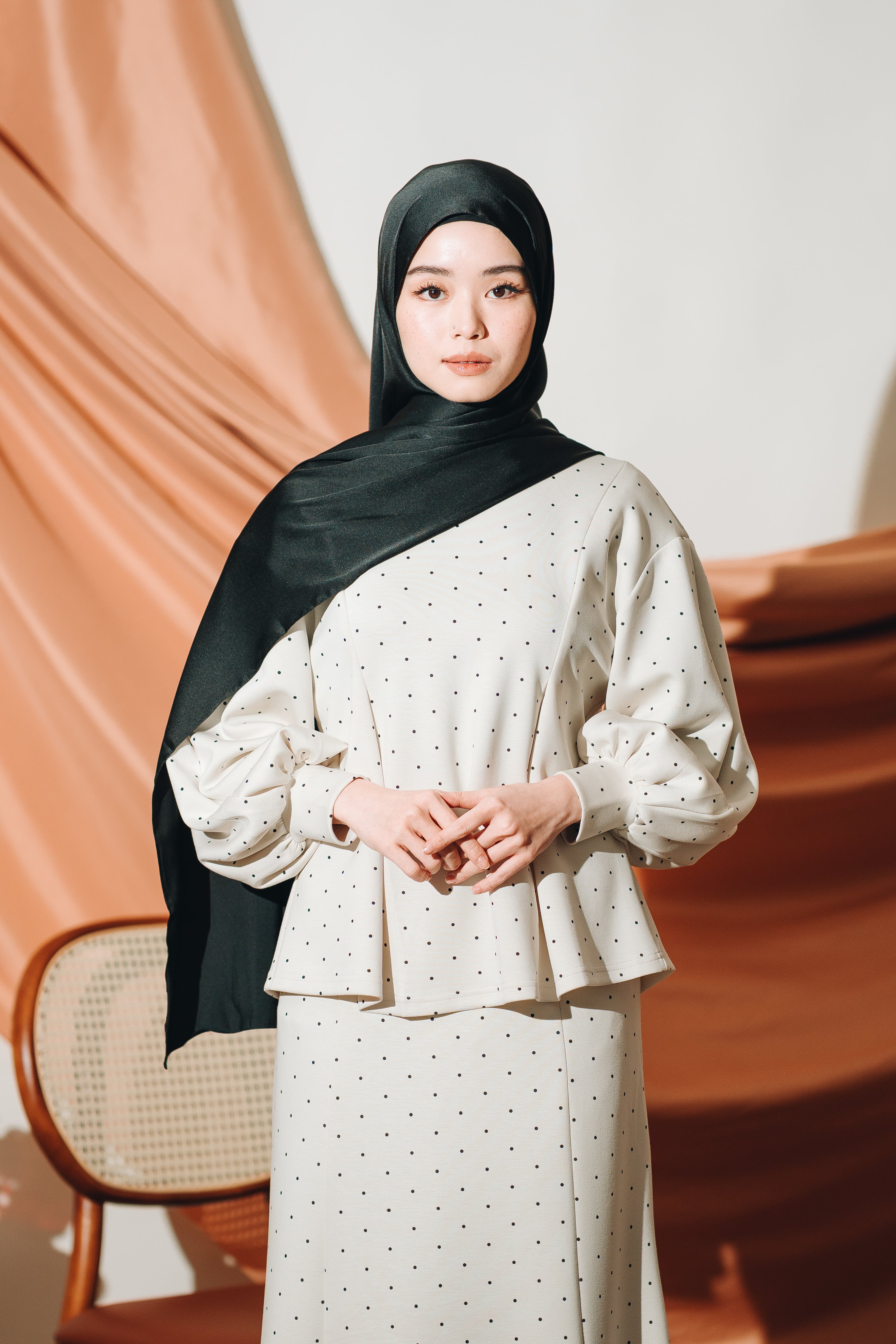 Modal Peplum Top
