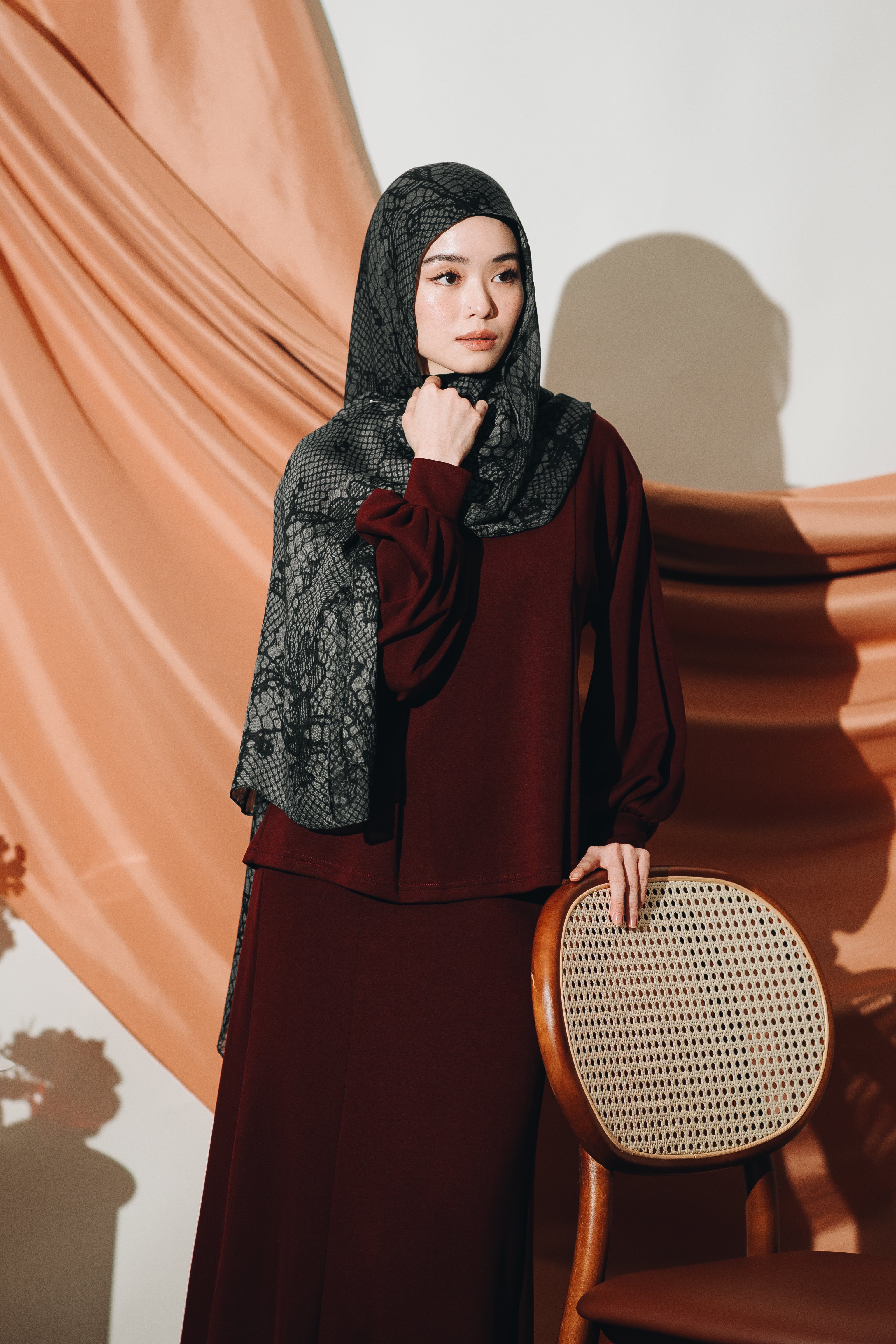 Modal Peplum Top
