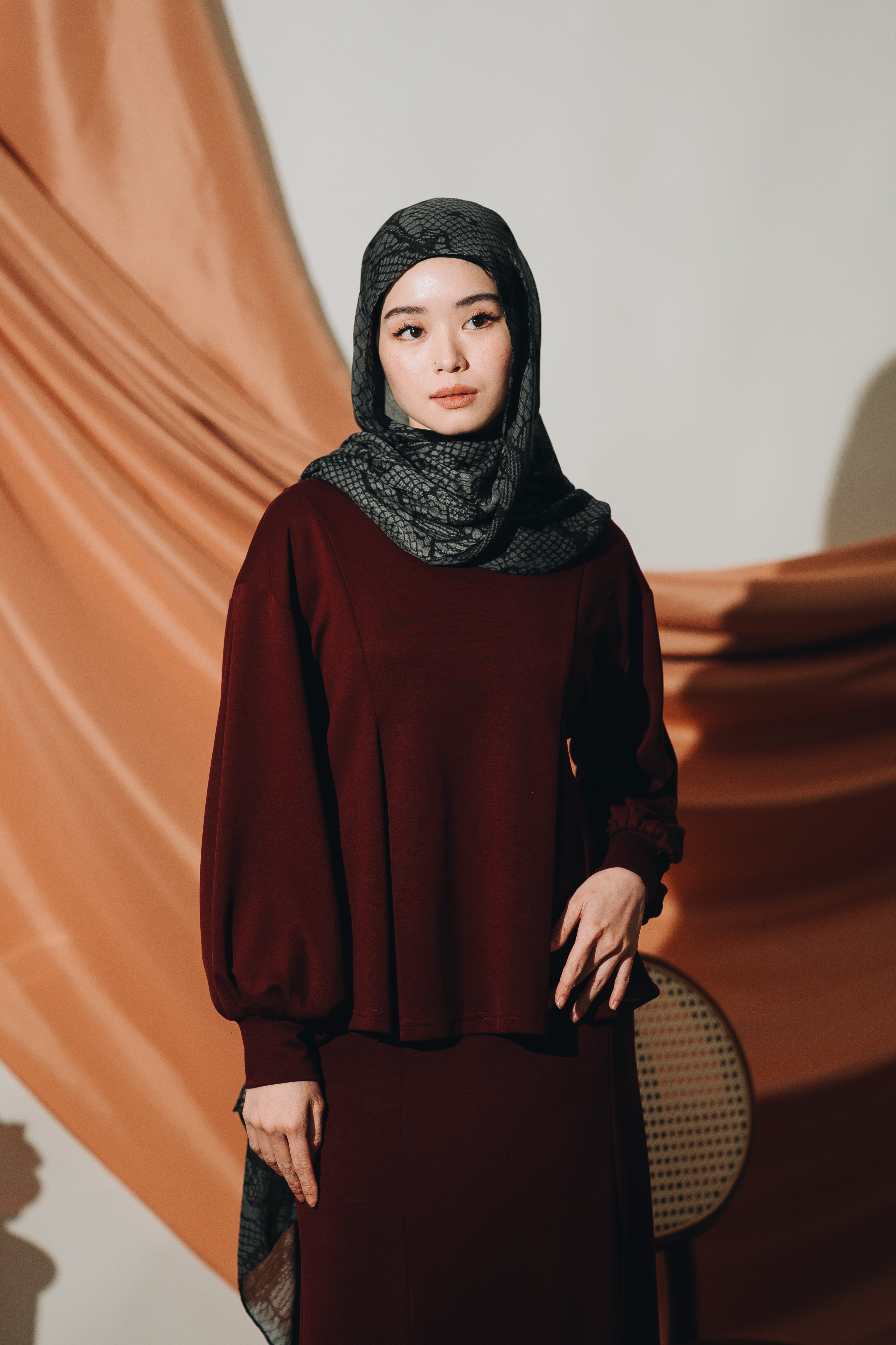 Modal Peplum Top