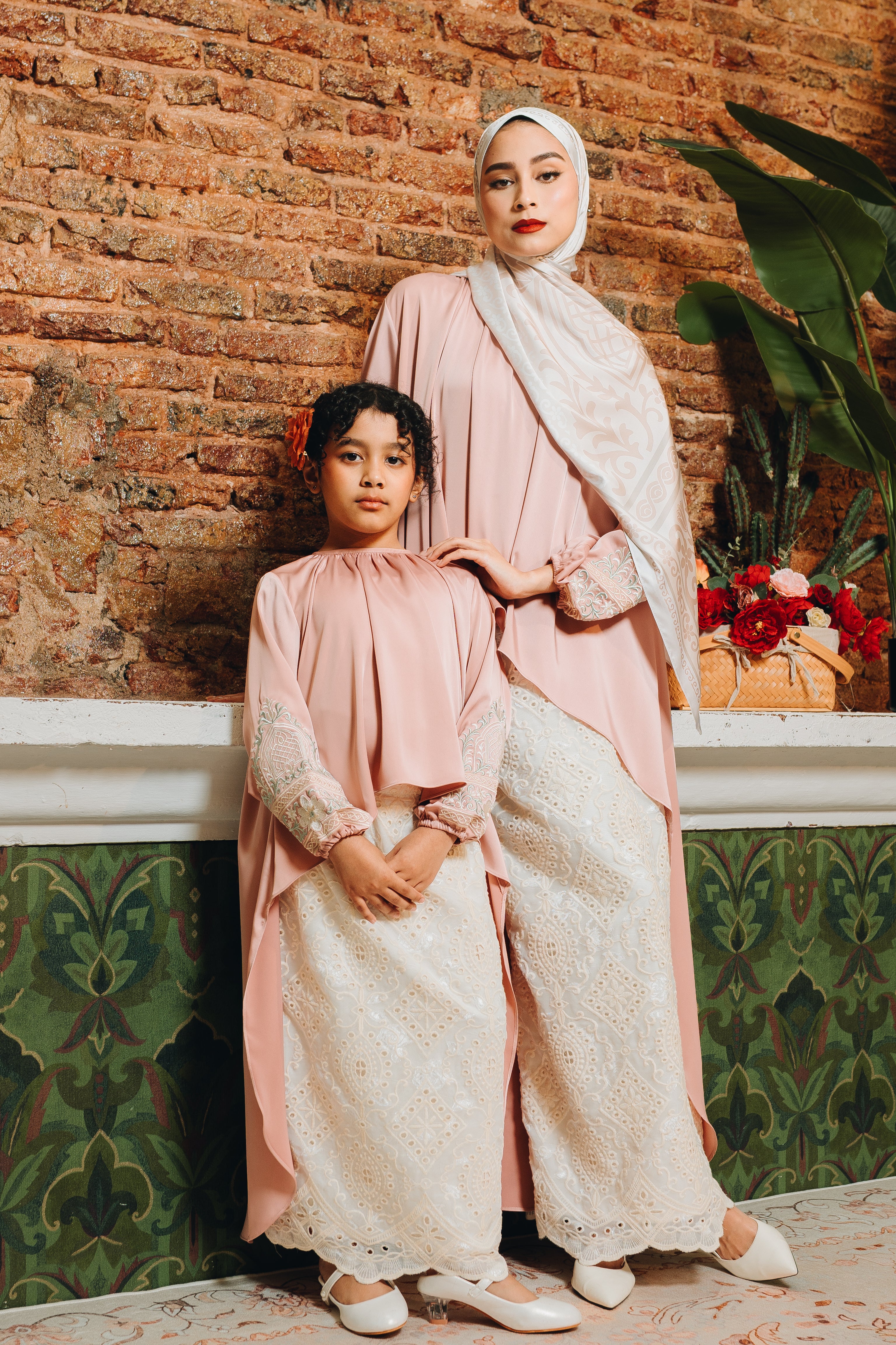Granada Kids Skirt Set in Rose