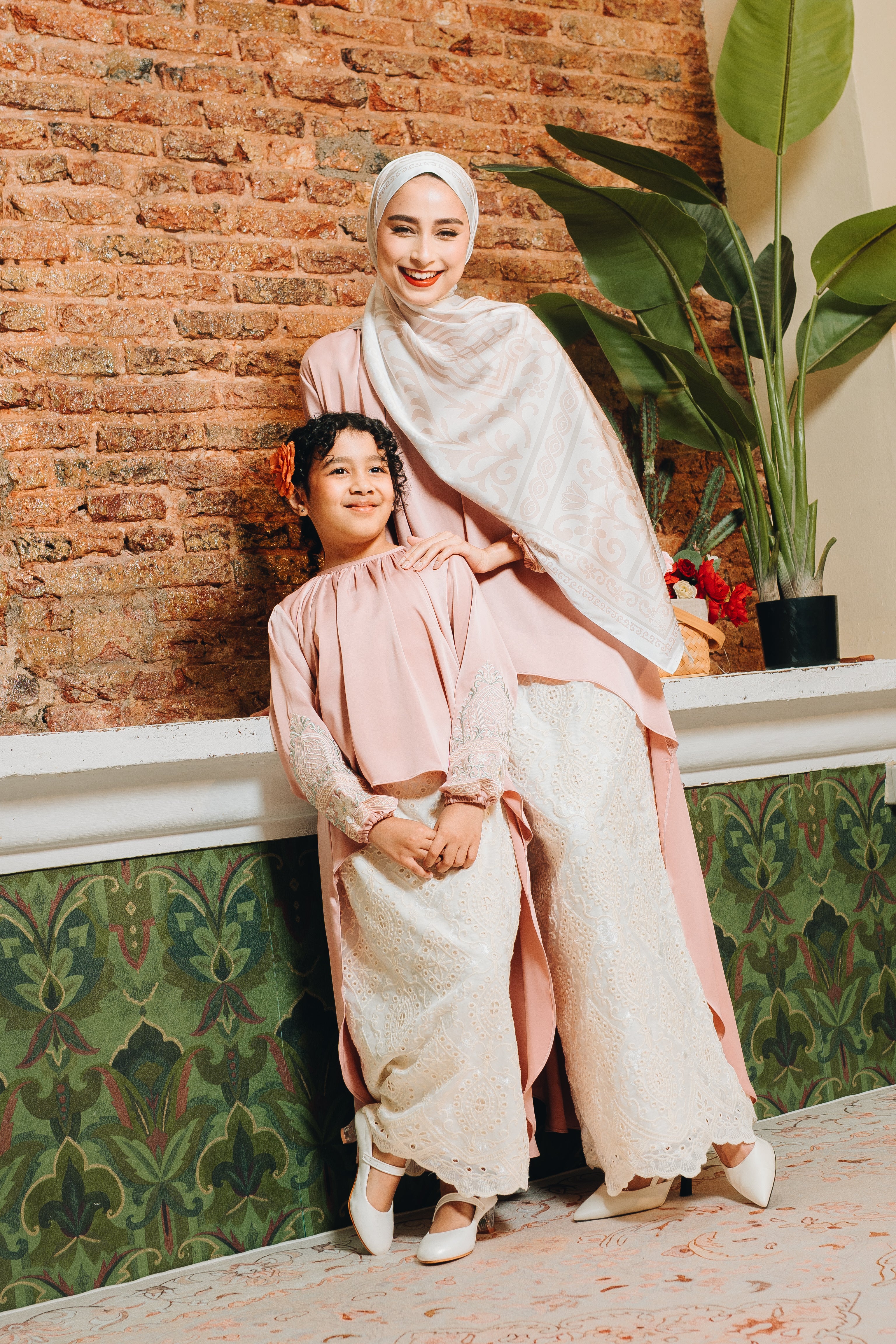 Granada Kids Skirt Set in Rose