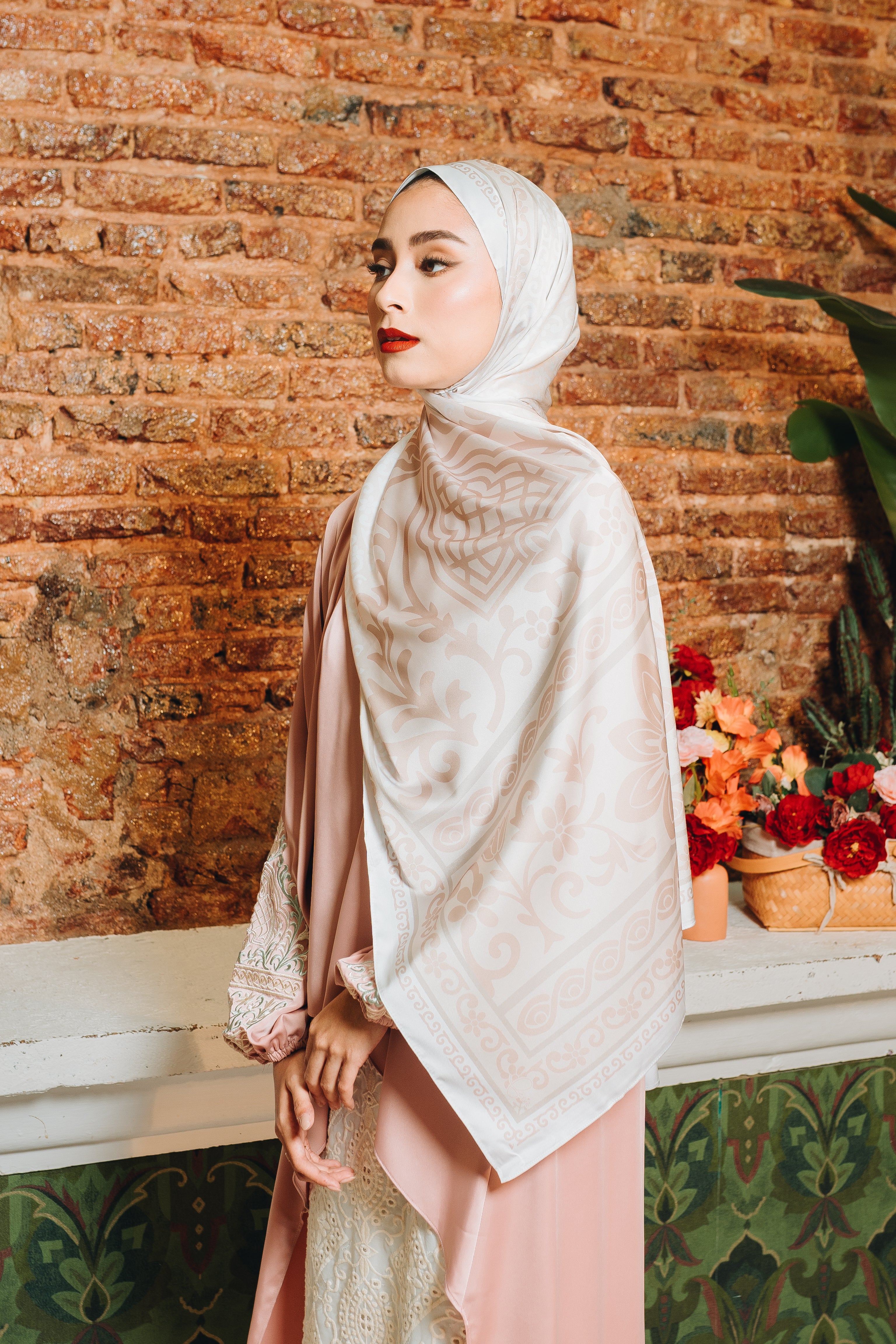 Renata Luxe Satin Silk Shawl