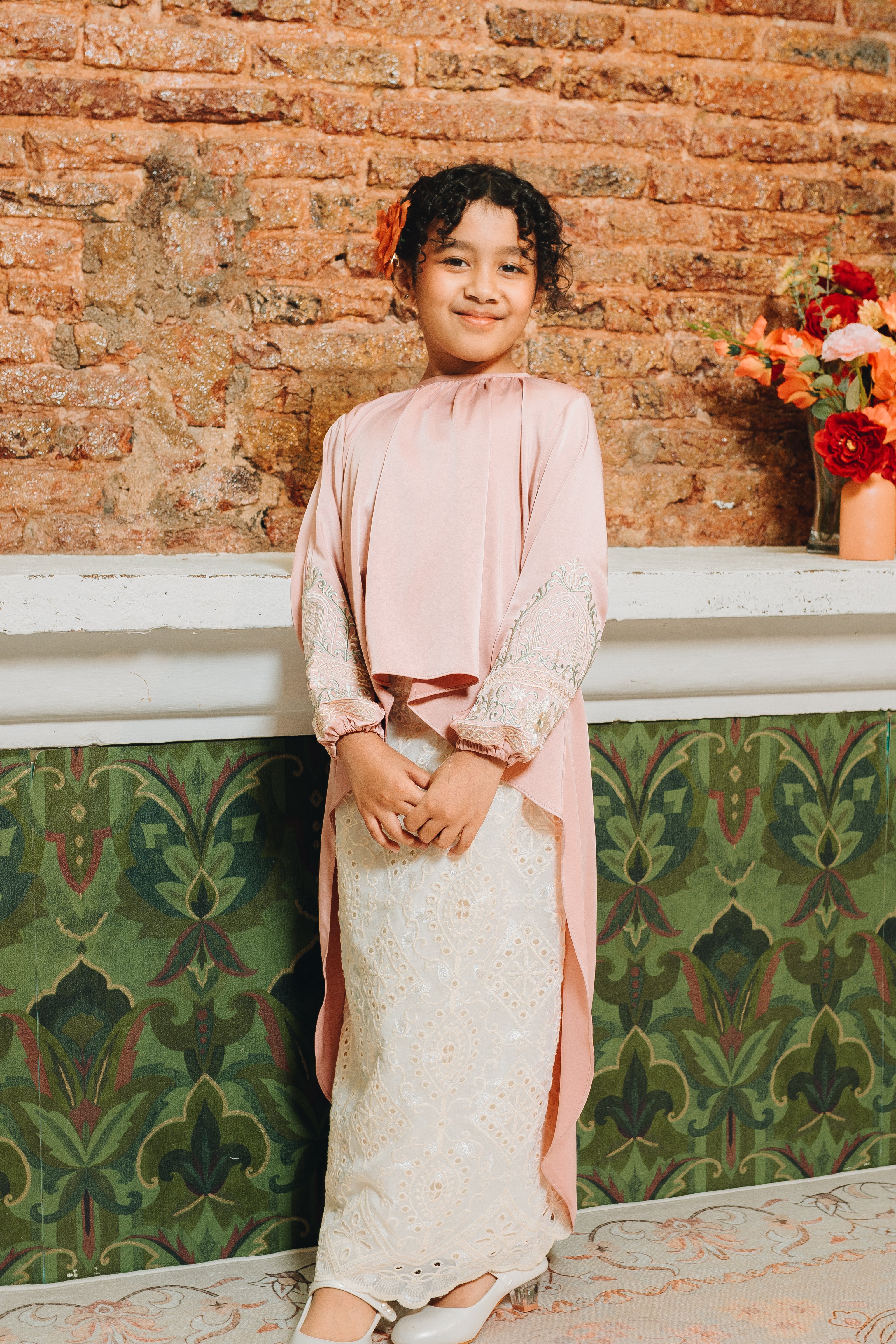 Granada Kids Skirt Set in Rose
