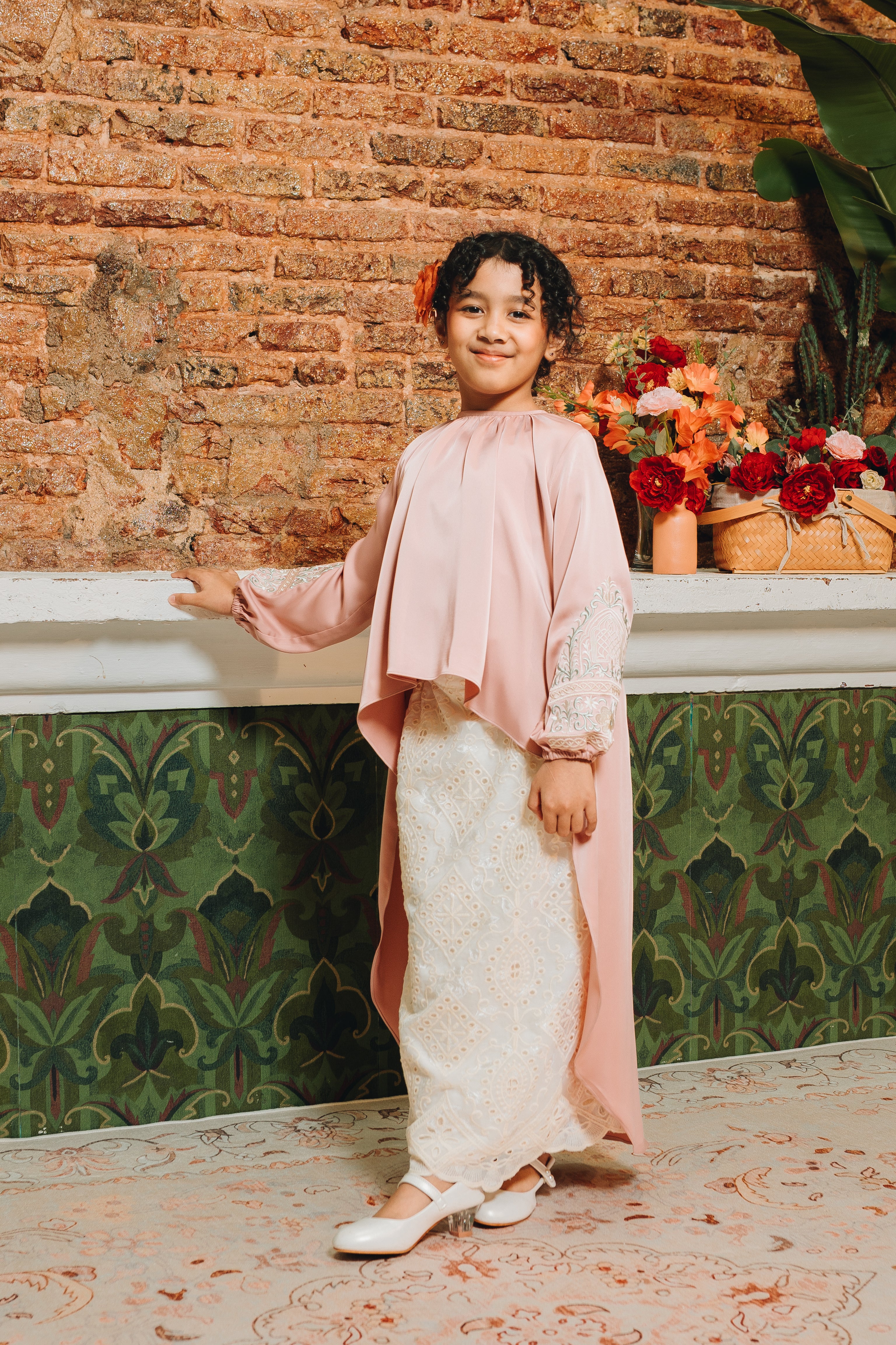 Granada Kids Skirt Set in Rose