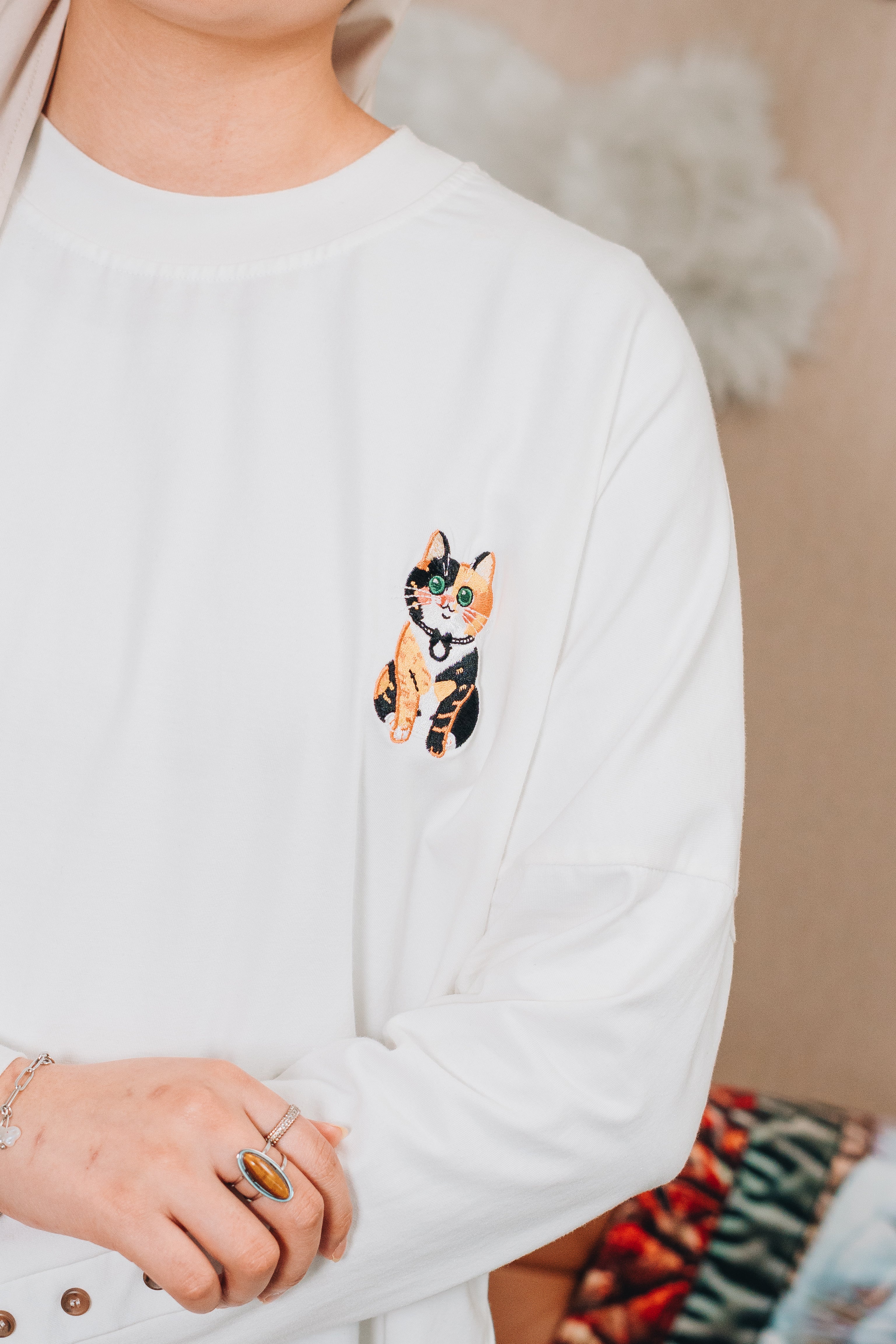 Cotton Modal Amani Top : Calico & Friends Edition