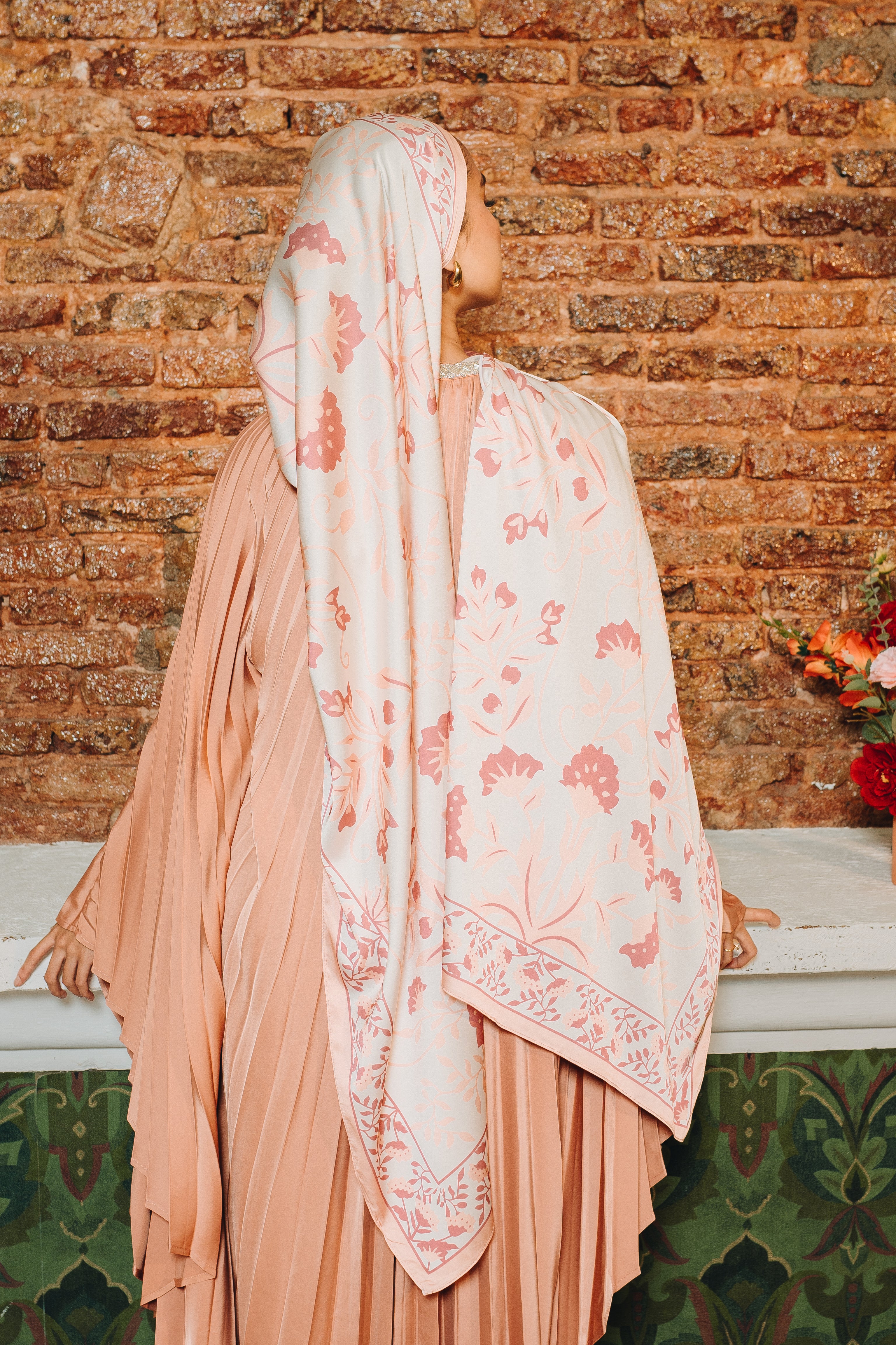 Sofia Luxe Satin Silk Shawl