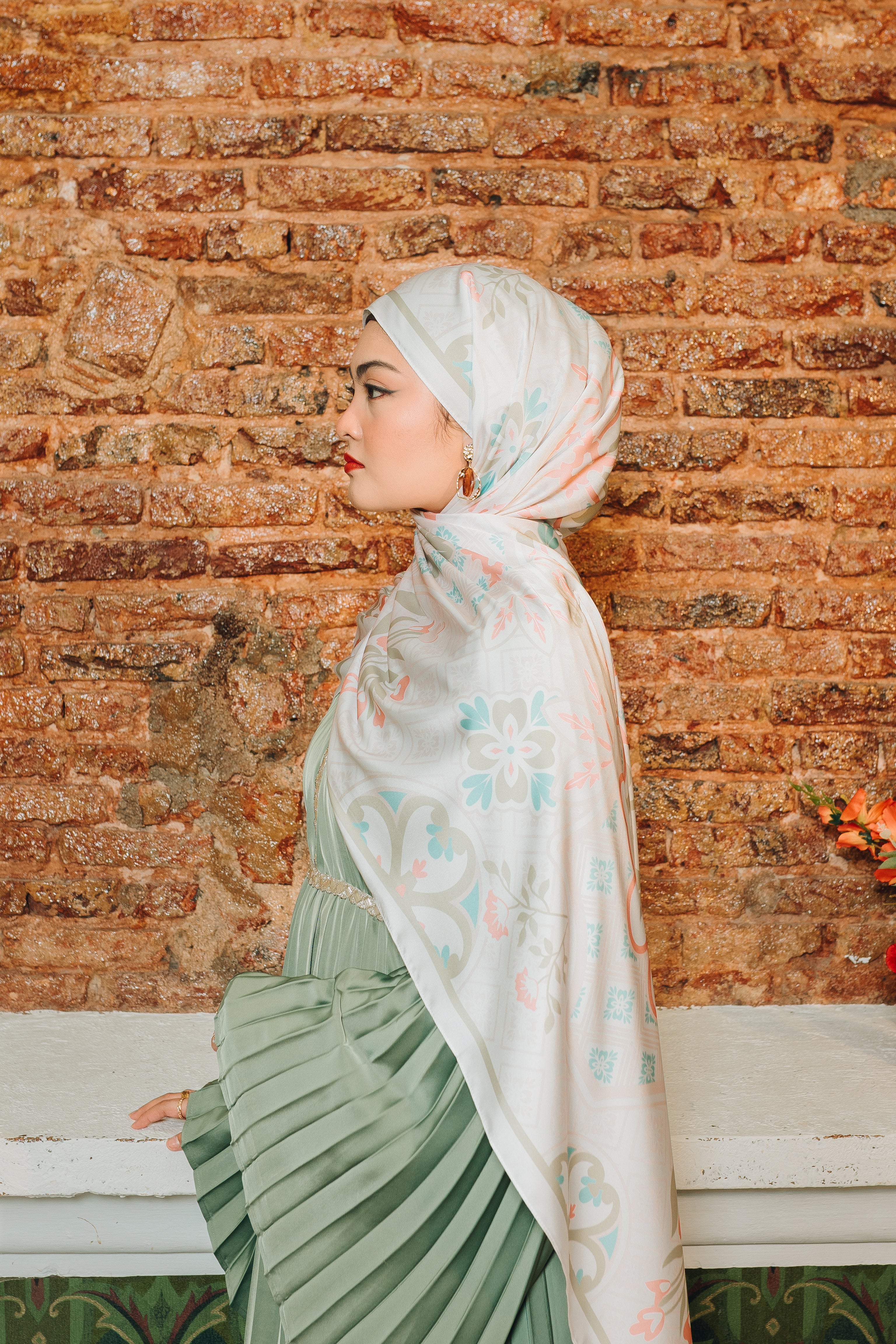 Ines Luxe Satin Silk Shawl