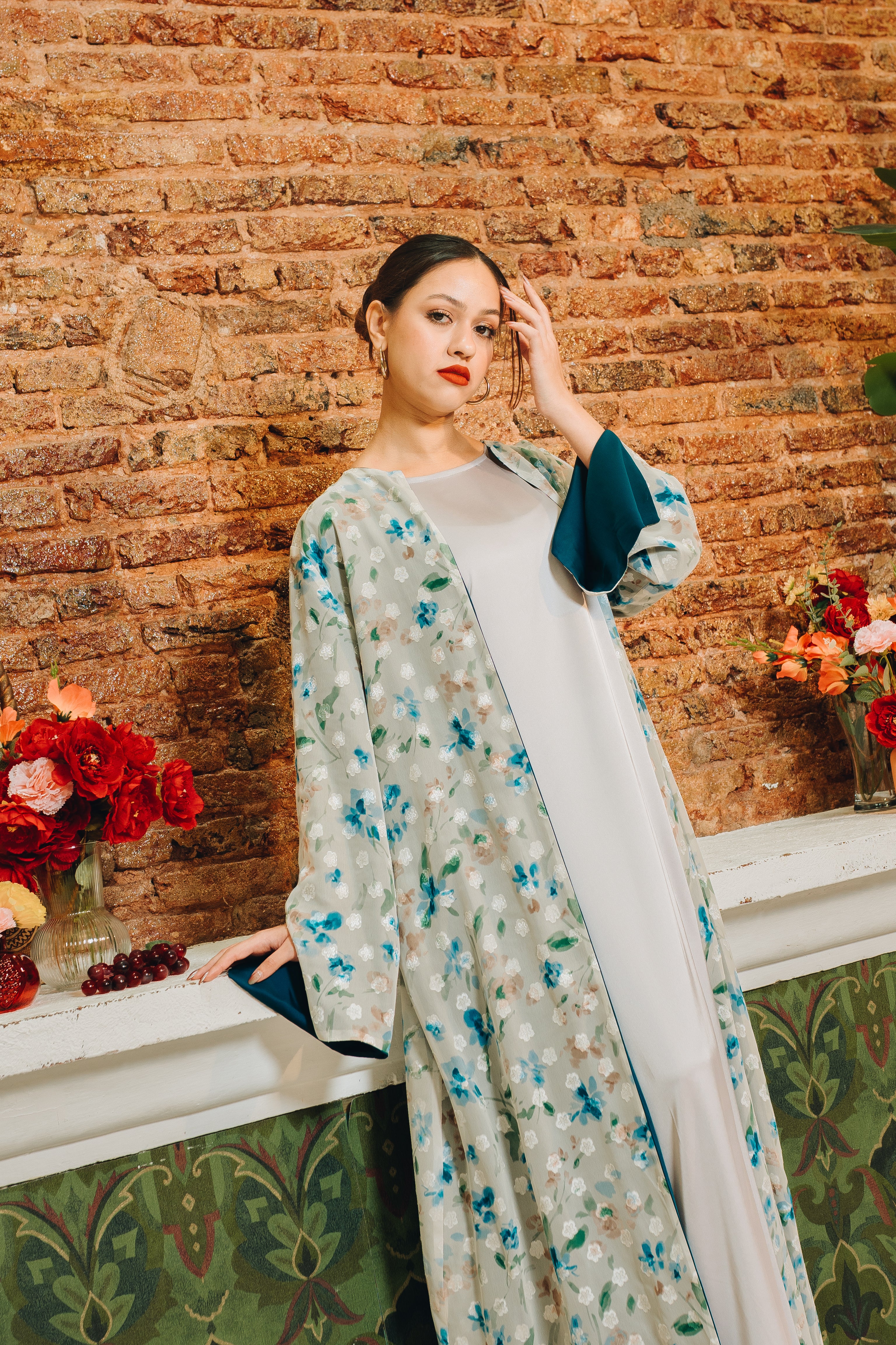 Rosa Reversible Abaya in Twilight