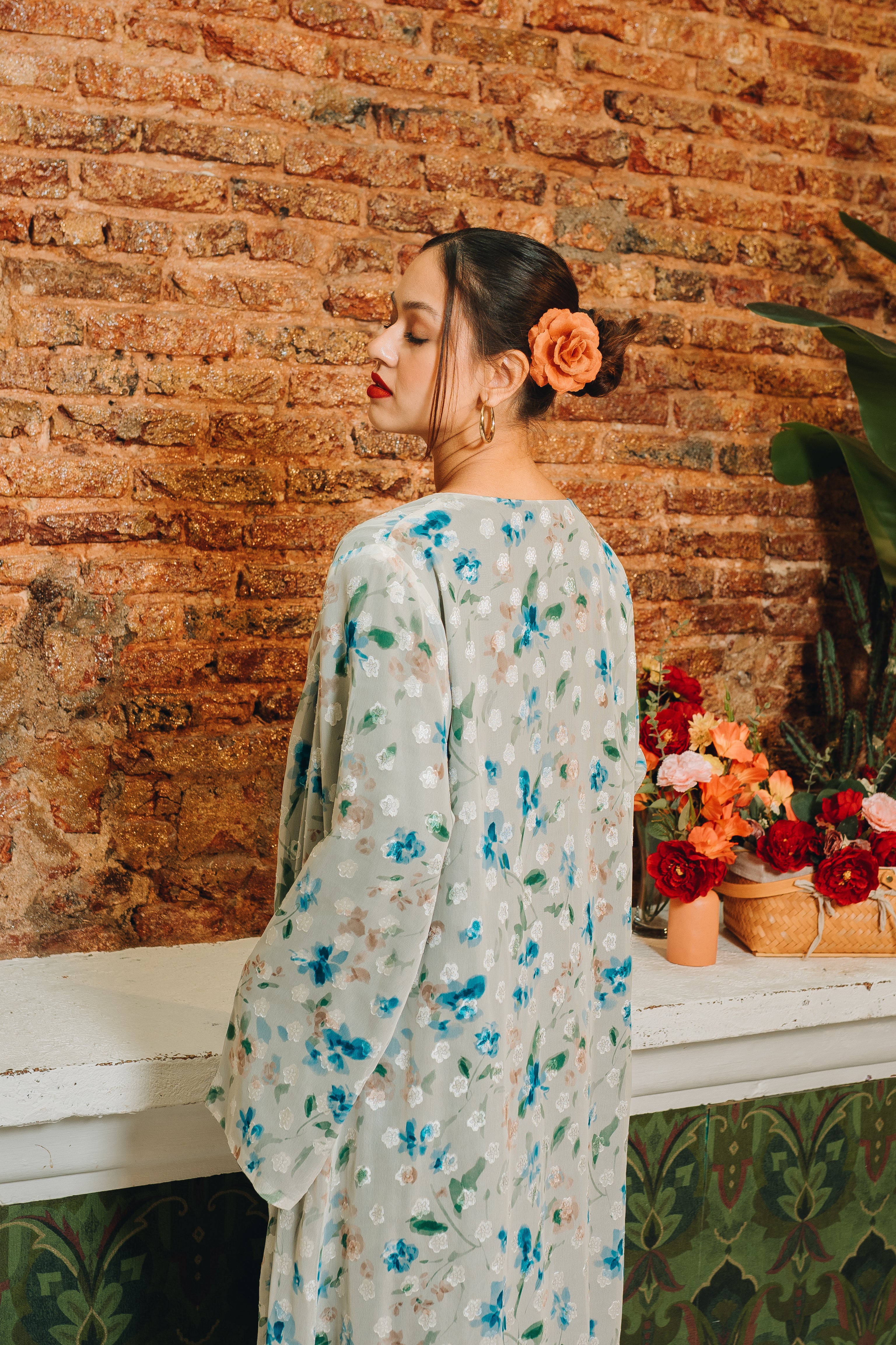 Rosa Reversible Abaya in Twilight