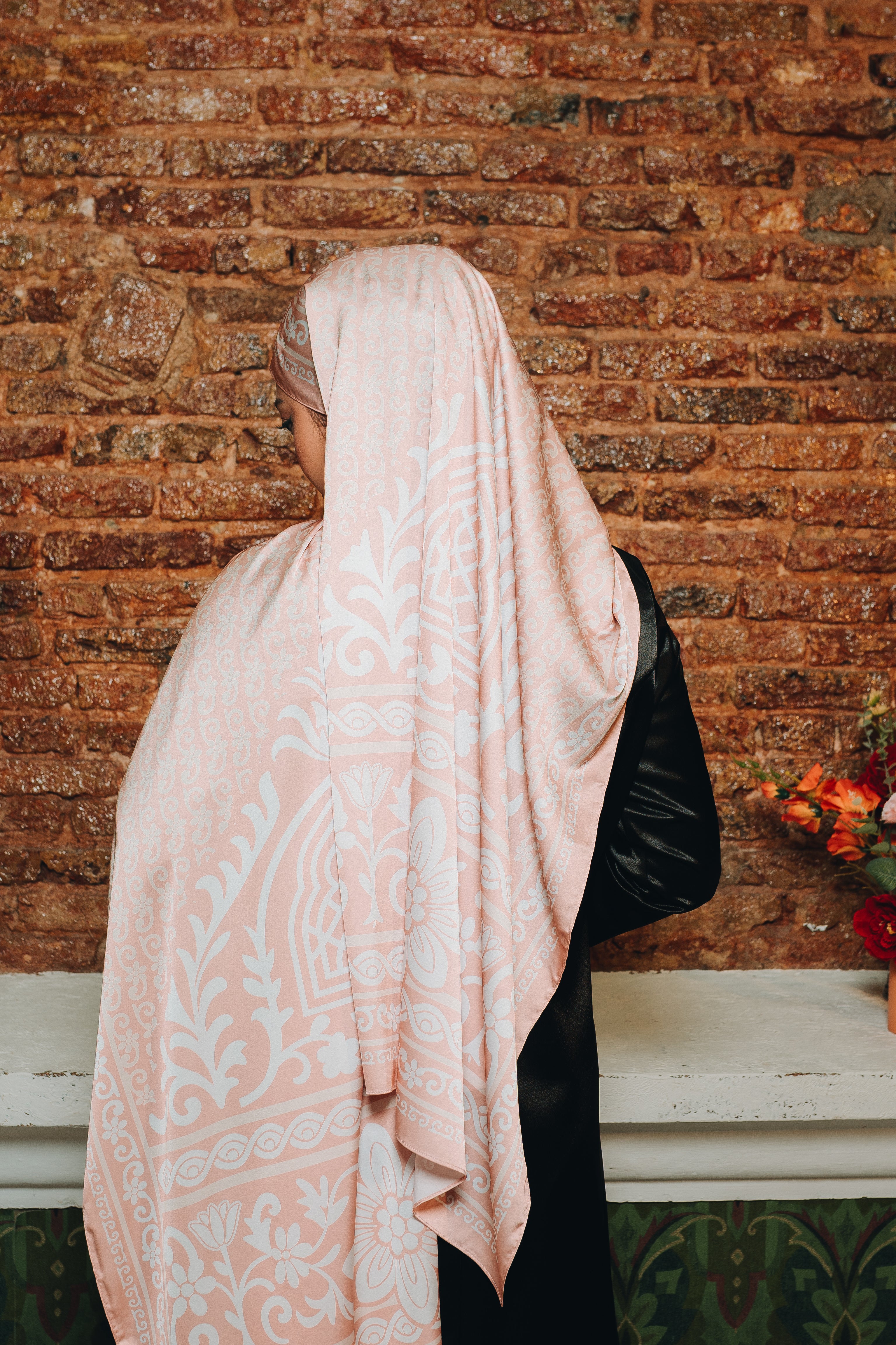 Renata Luxe Satin Silk Shawl