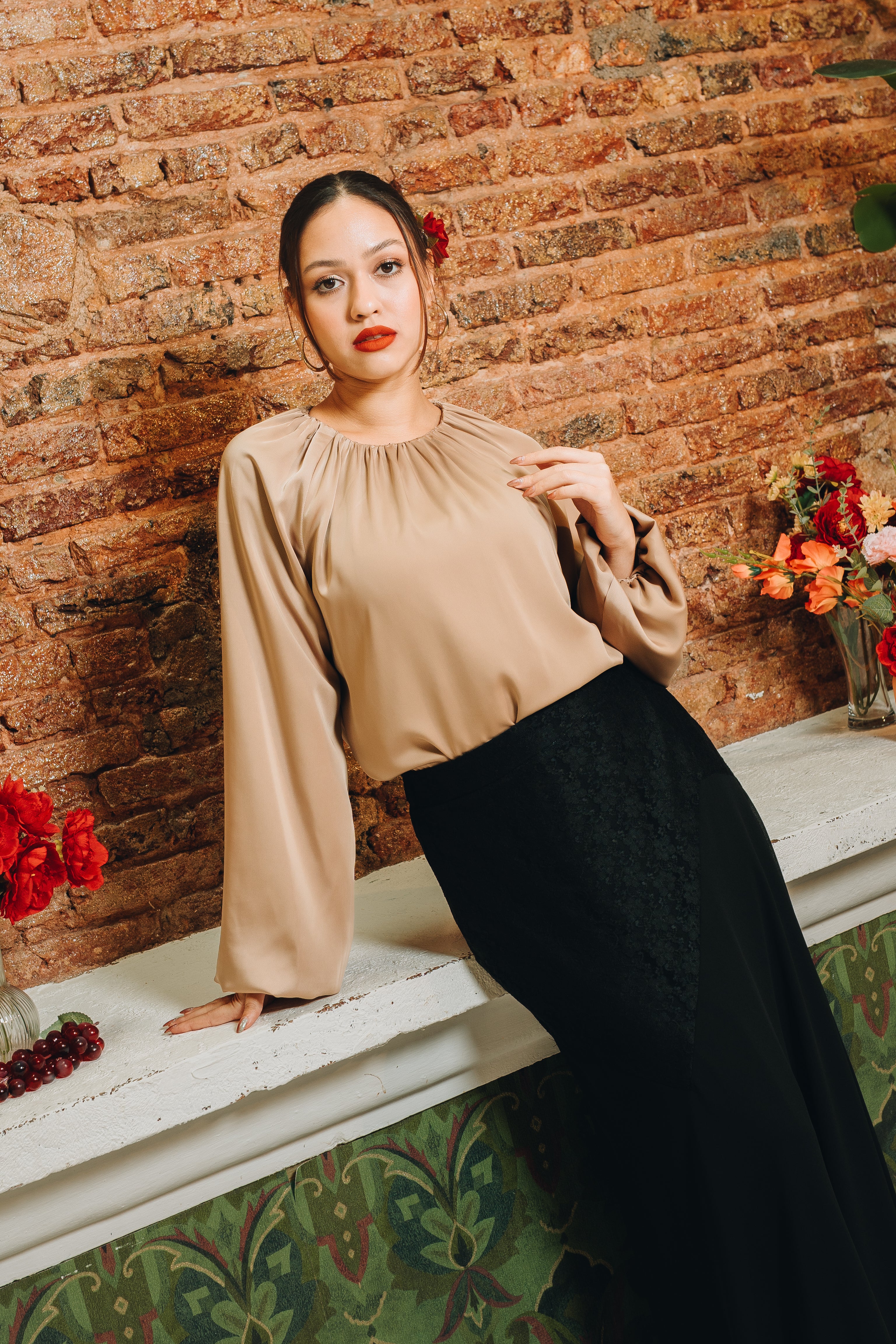 Nina Satin Top