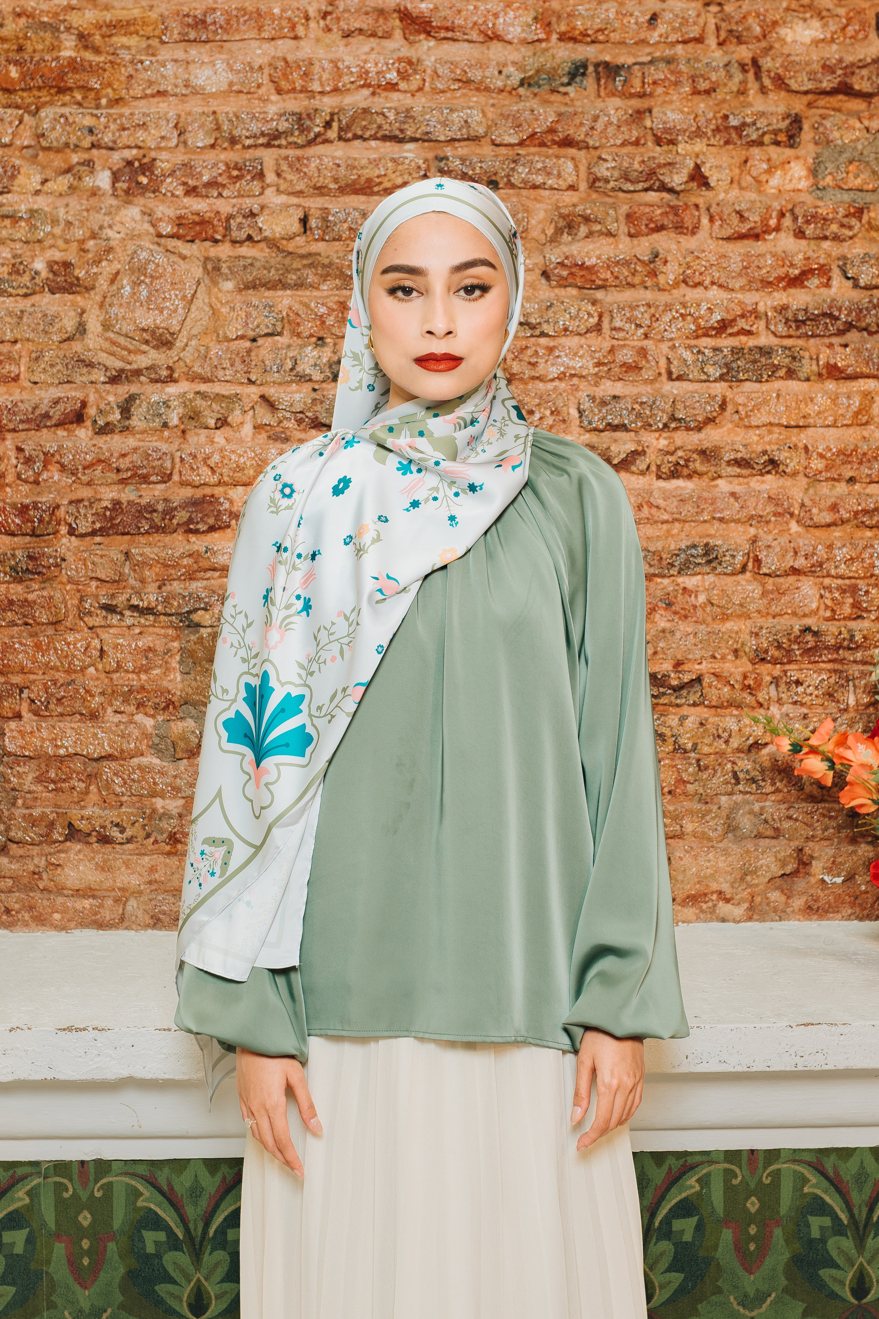 Lidia Luxe Satin Silk Shawl