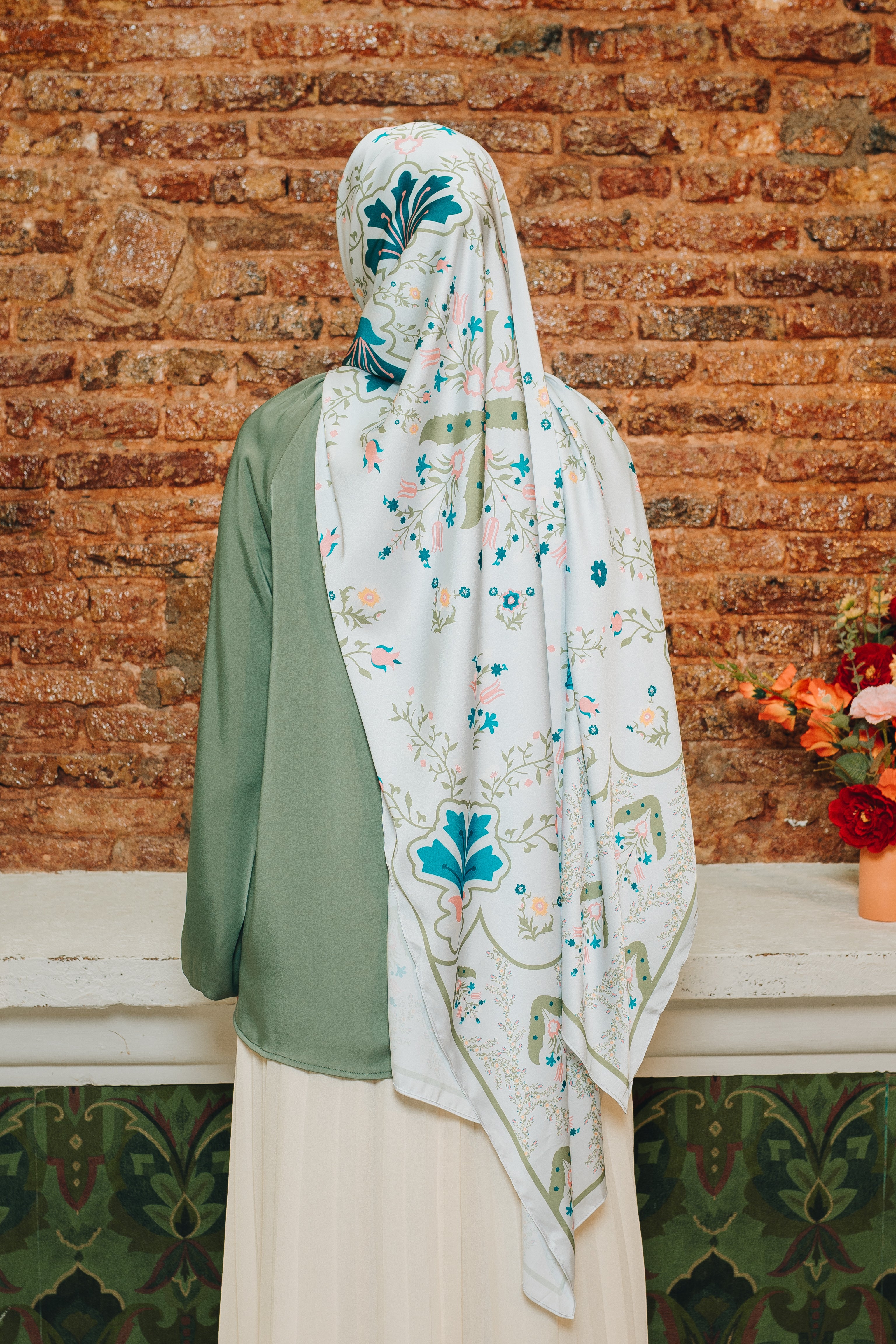 Lidia Luxe Satin Silk Shawl